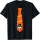 Funny thanksgiving tie with turkey for family dinner T-Shirt - T-Shirt | Black