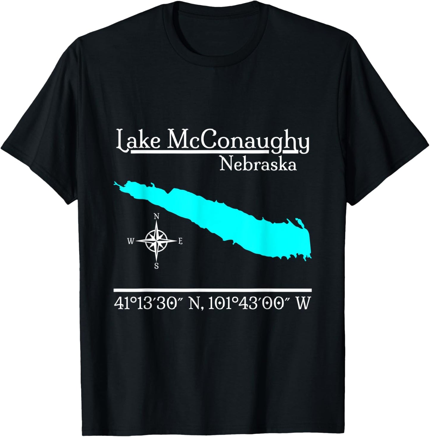 Lake McConaughy - Nebraska T-Shirt - T-Shirt | Black