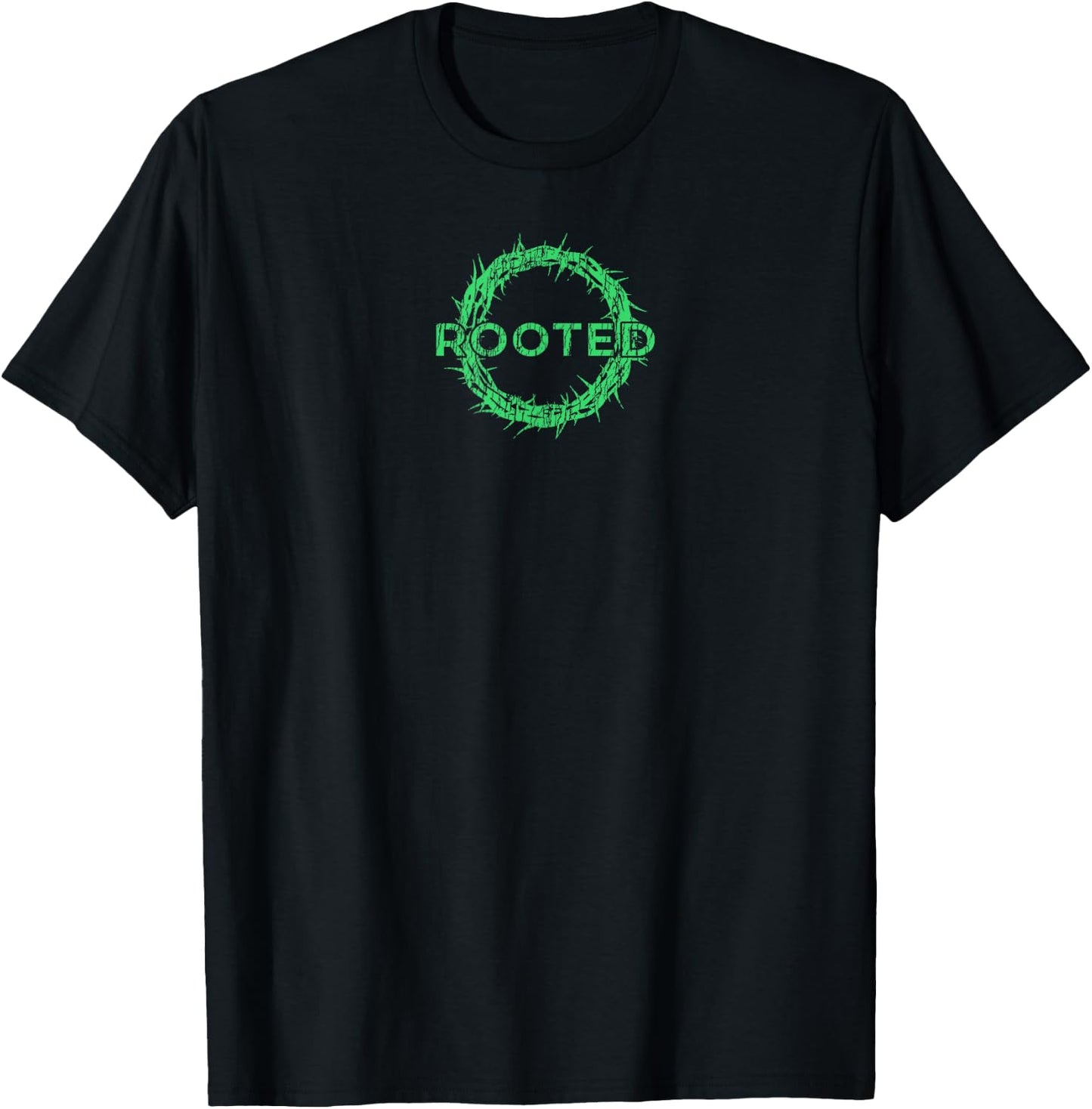 Rooted in Christ having your roots firmly in God T-Shirt - T-Shirt | Black