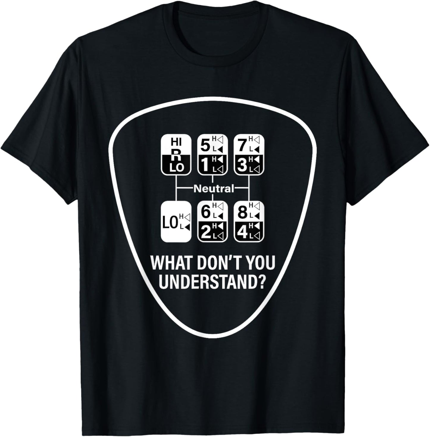 Funny OTR Driver 18 Speed Trucker T-Shirt - T-Shirt | Black
