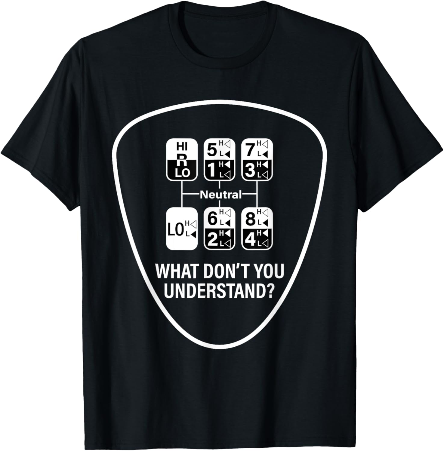 Funny OTR Driver 18 Speed Trucker T-Shirt - T-Shirt | Black