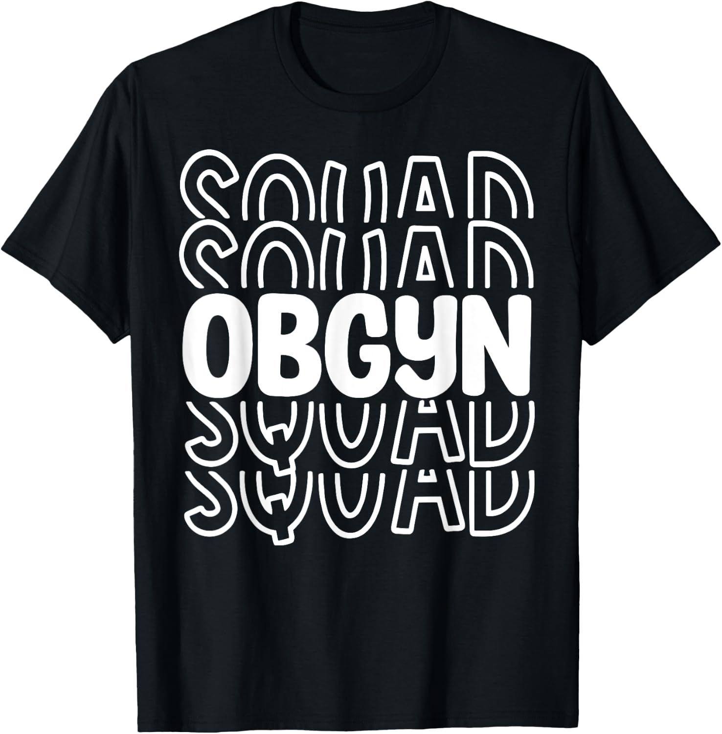 Retro OBGYN Squad Obstetrician Gynecologist Nurse OB GYN T-Shirt - T-Shirt | Black