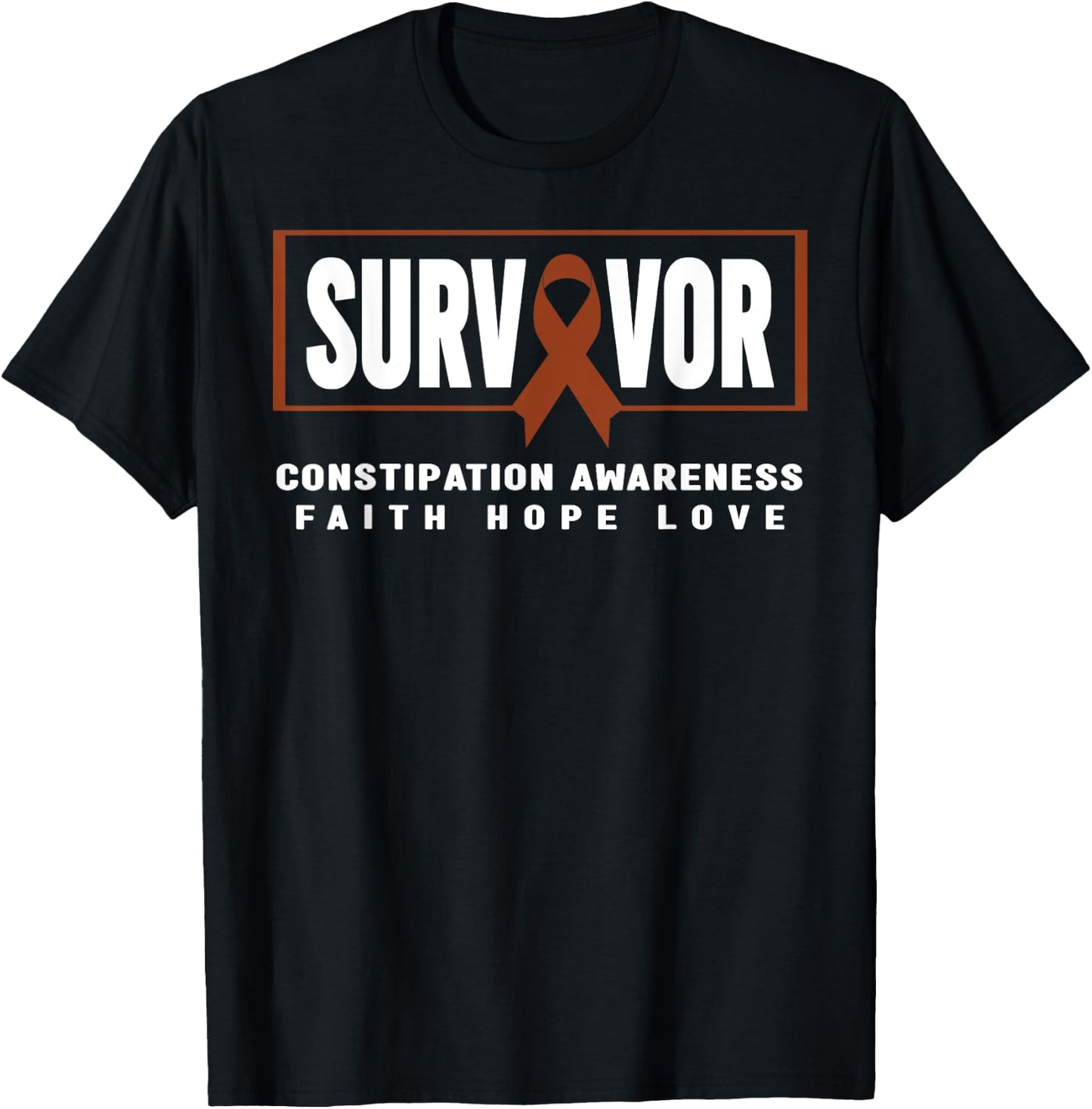 Constipation Awareness Shirt - Constipation Survivor T-Shirt - T-Shirt | Black