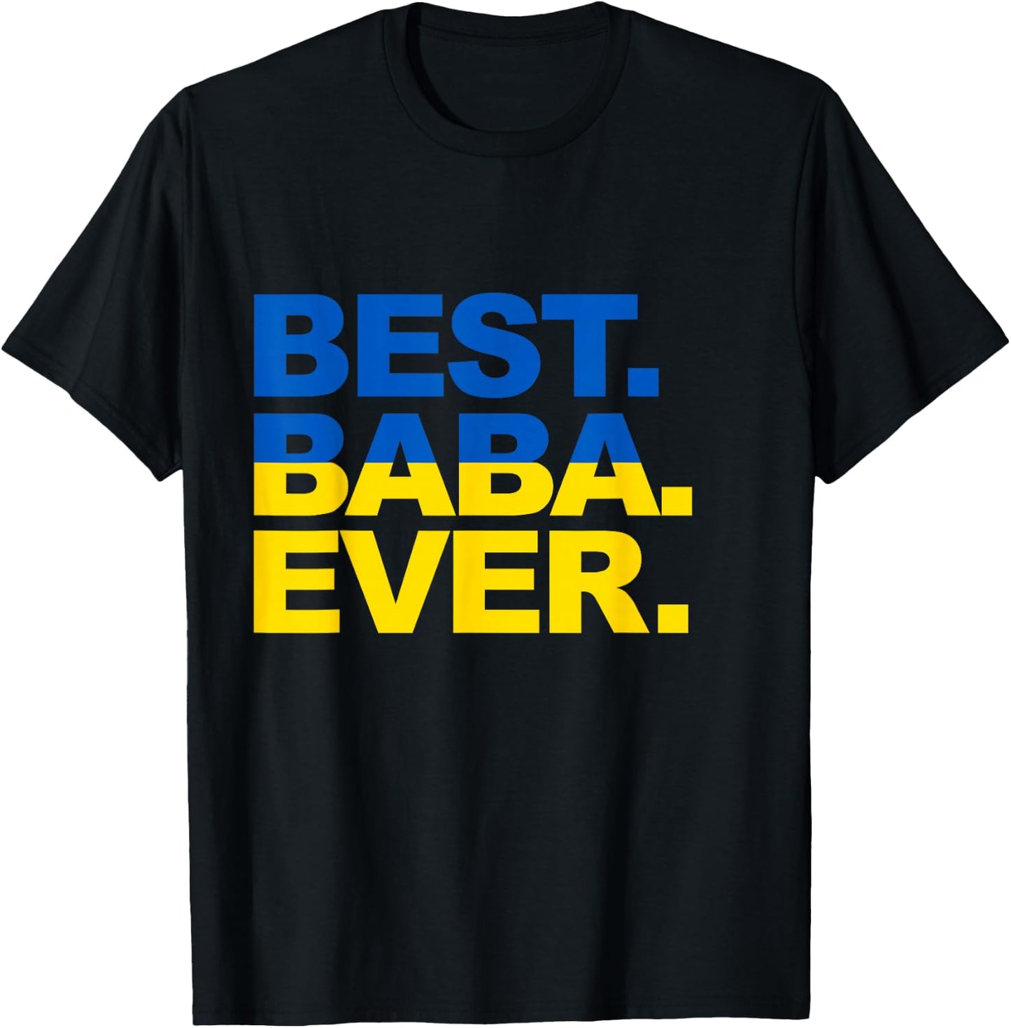 Best Baba Ever Proud Ukrainian Grandma Mother's Day T-Shirt - T-Shirt | Black