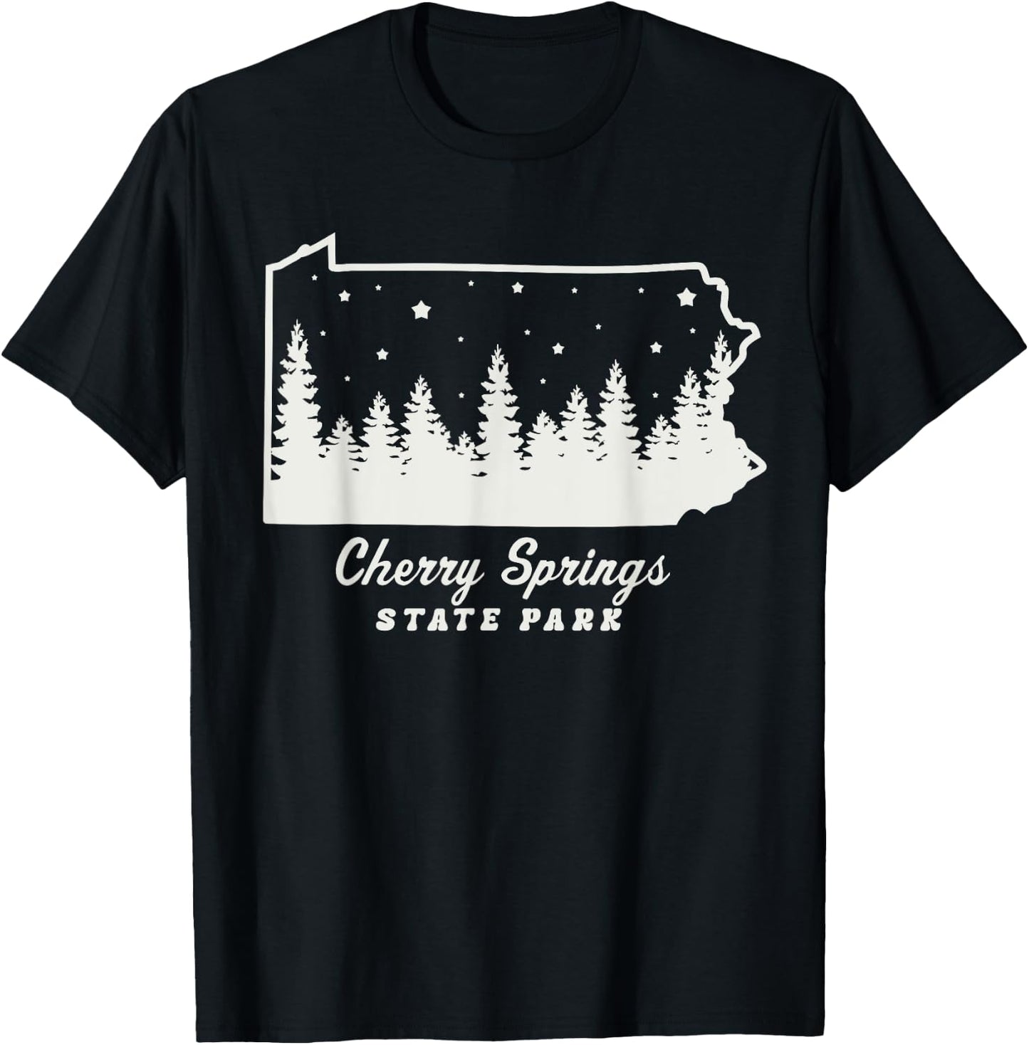 Cherry Springs State Park Pennsylvania Stargazing Stars T-Shirt - T-Shirt | Black