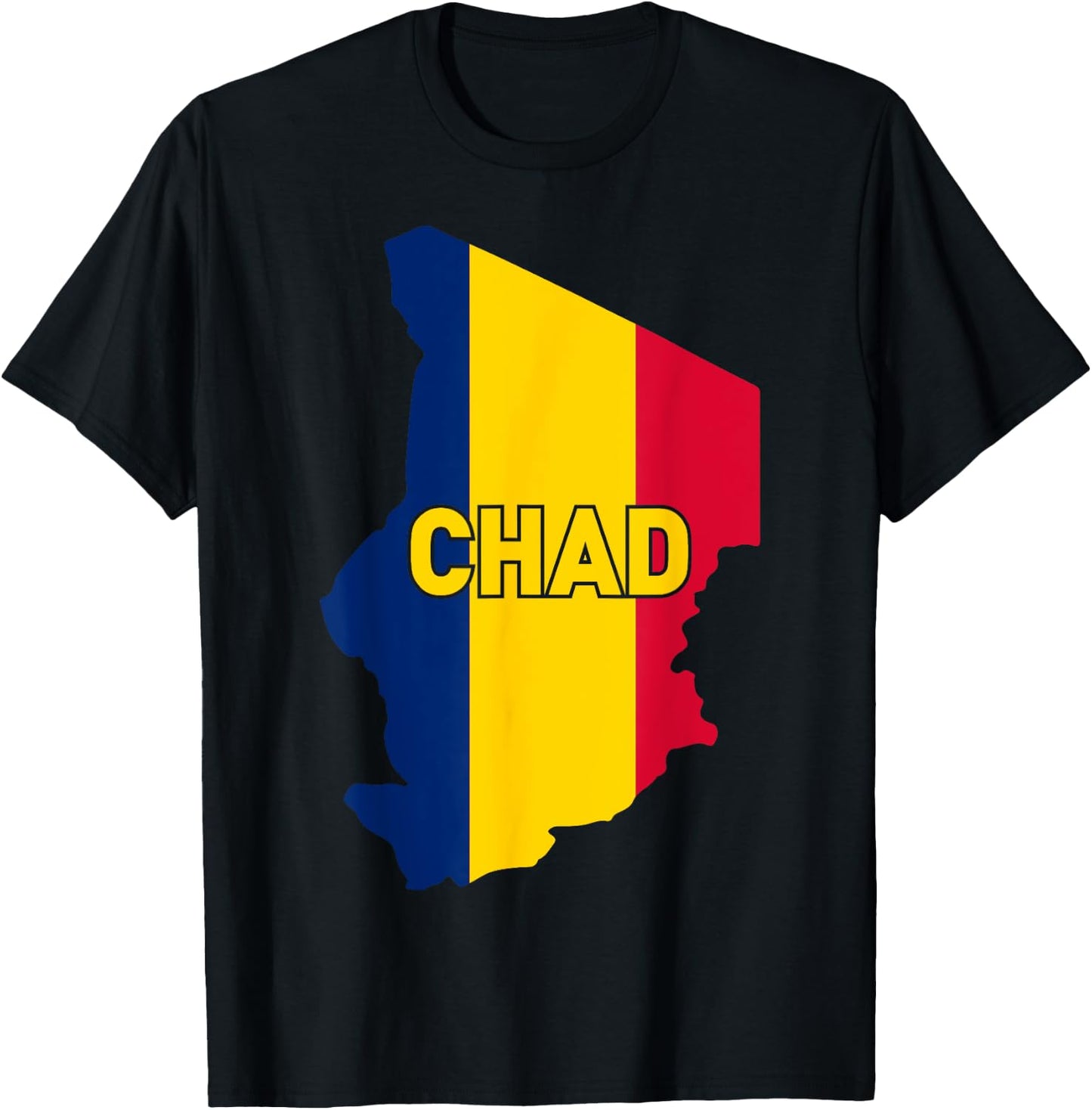 Proud Family and Patriotic Flag of Country Chad Kids Men T-Shirt - T-Shirt | Black