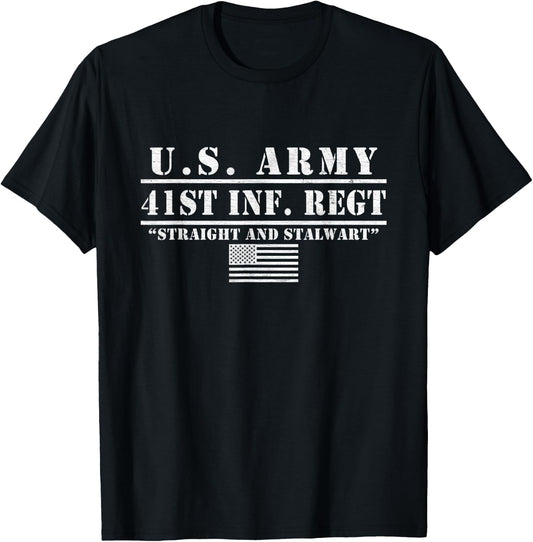 41st Infantry Regiment Us Army 41st Inf Regt Gifts T-Shirt - T-Shirt | Black