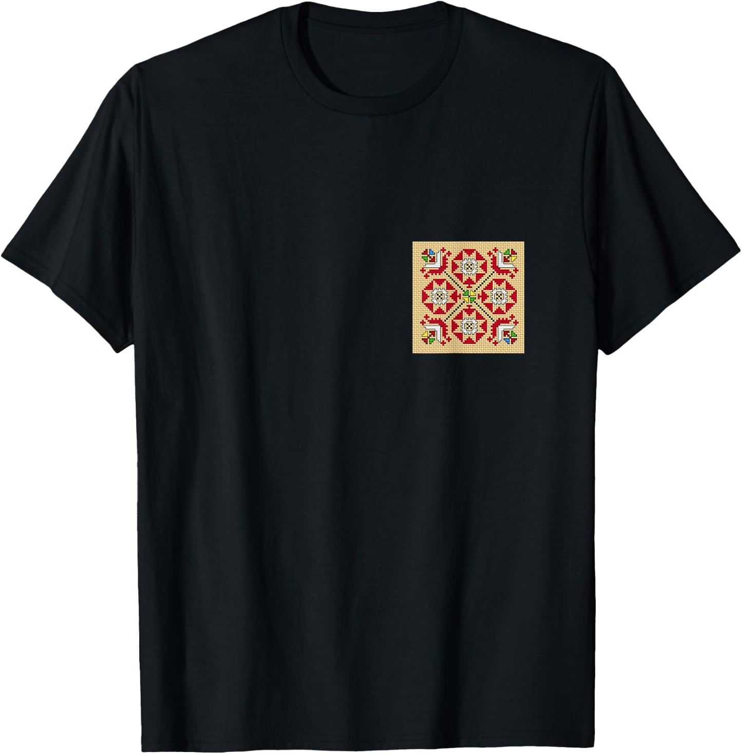 Bulgarian Shevitsa Traditional Folklore T-Shirt - T-Shirt | Black