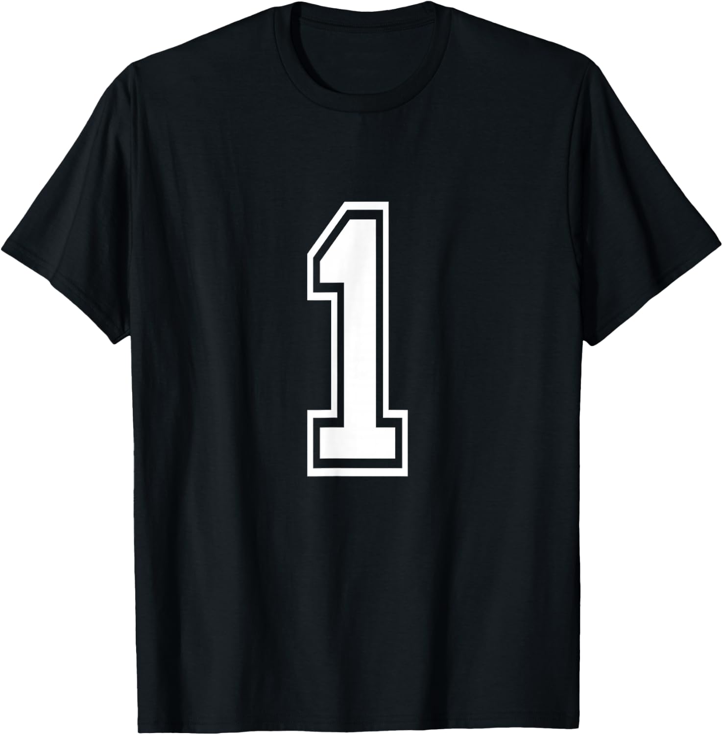 Number 1 Varsity Sports Team Jersey 1st Birthday 1 Year T-Shirt - T-Shirt | Black