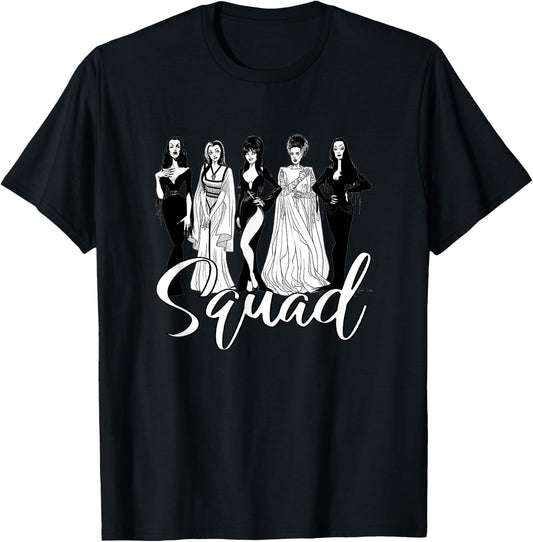 Goth Squad Halloween Ghoul Gang Goth Queen Horror Movies T-Shirt - T-Shirt | Black