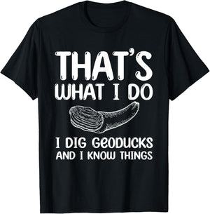 Funny Geoduck Collector Qoute Saltwater Clam Gooey T-Shirt - T-Shirt | Black