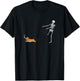Cute Corgi Dog | Funny Skeleton Halloween T-Shirt - T-Shirt | Black