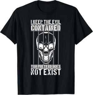 Proud Corrections Officer -Adults Black Cotton T-Shirt - T-Shirt | Black