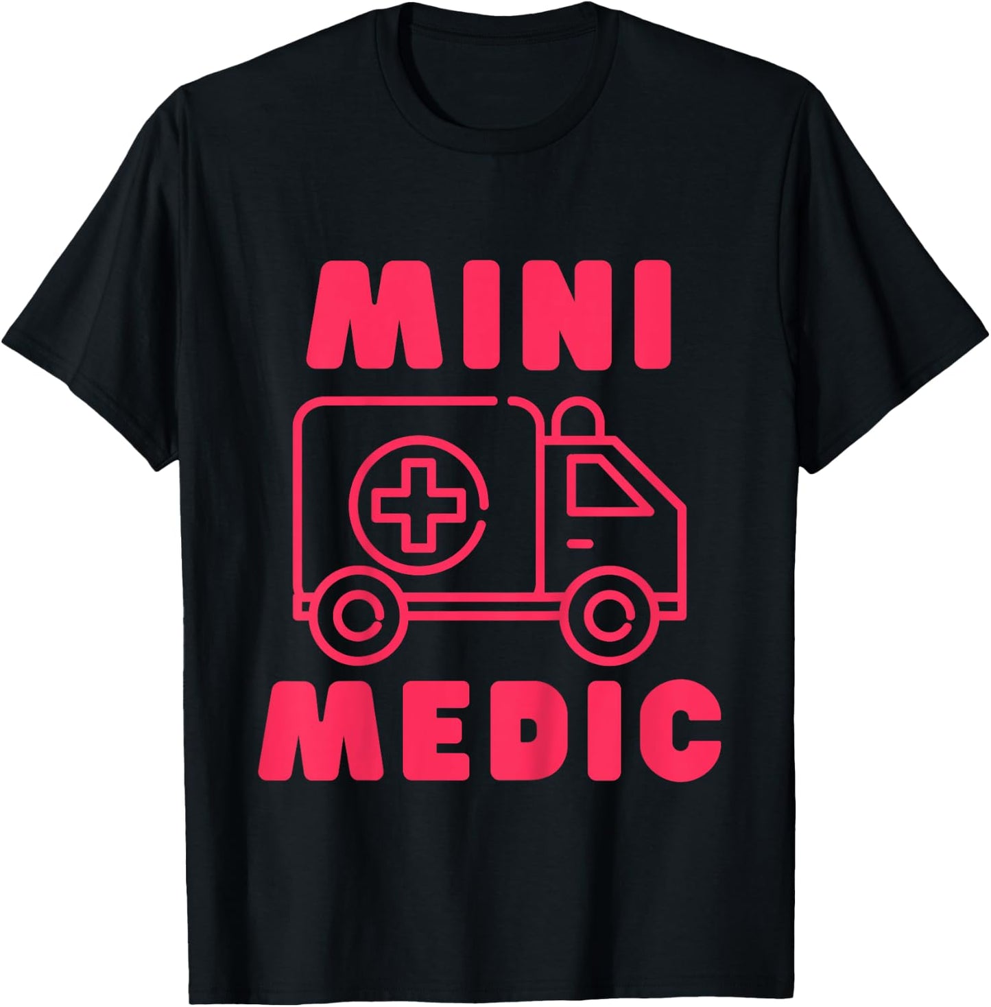 Mini Medic Paramedic Toddler First Responders EMT Kids T-Shirt - T-Shirt | Black