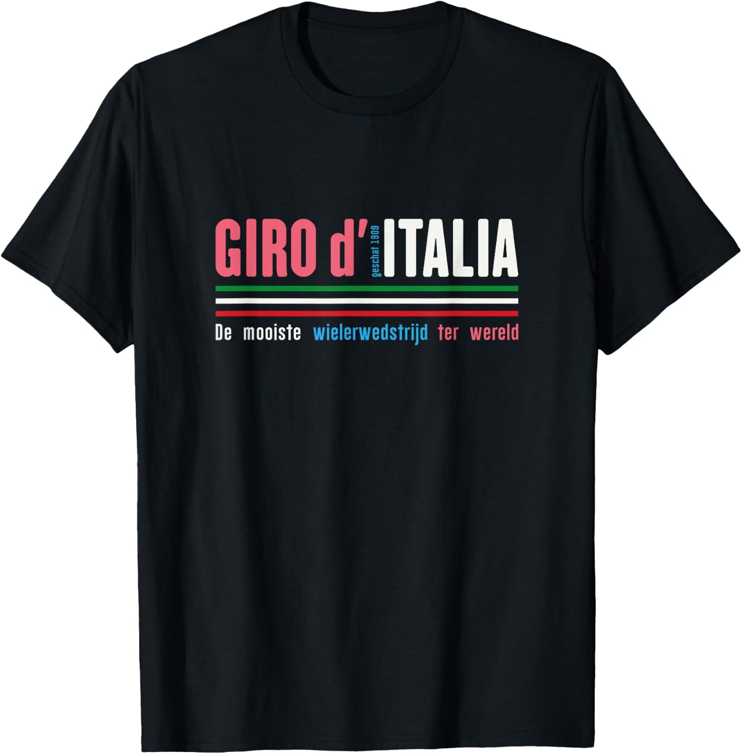 Giro D Italia The World's Most Beautiful Bike Race T-Shirt - T-Shirt | Black