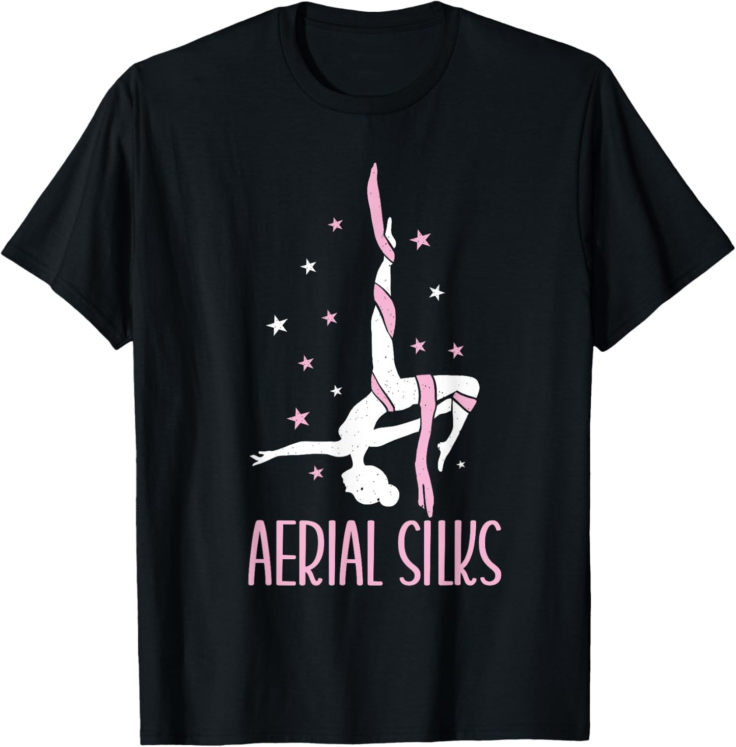 Aerialist Vertical Acrobatics Yoga Circus Artist Aerial Silks T-Shirt - T-Shirt | Black