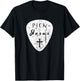 Retro Guitar Pick Pun Pick Jesus Cross Worship Leader Music T-Shirt - T-Shirt | Black
