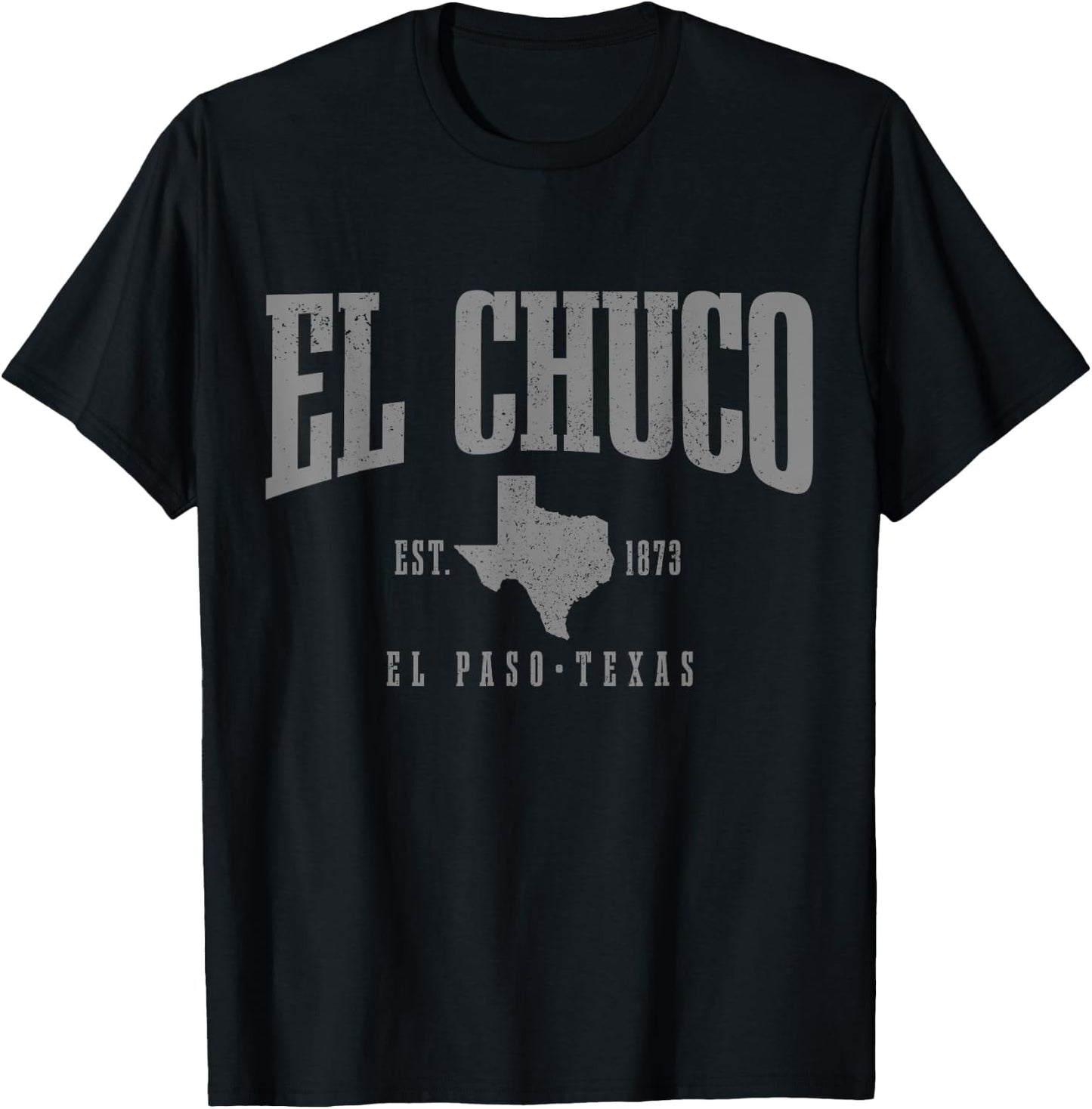 El Chuco El Paso Texas Pride Vintage Est. 1873 T-Shirt - T-Shirt | Black
