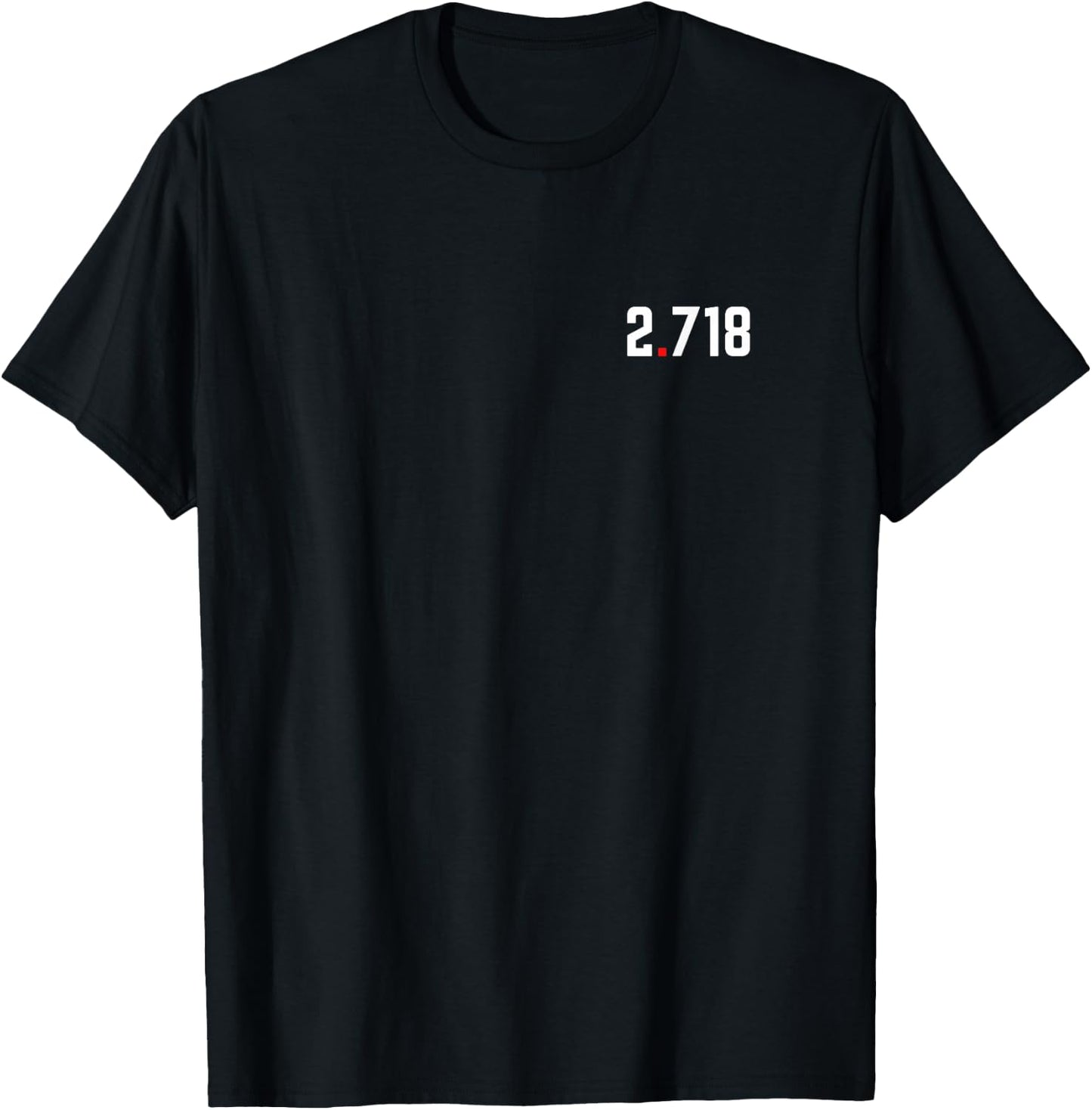 Blackpenredpen Famous Math Constant E 2.718 T-Shirt - T-Shirt | Black
