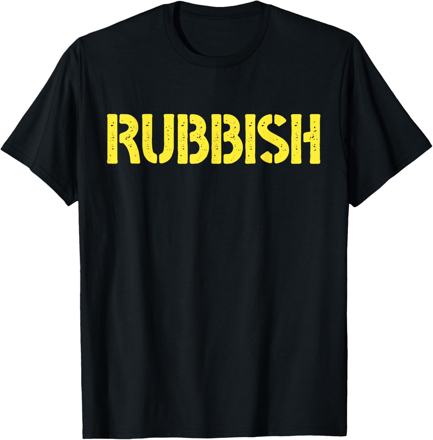 Rubbish Vintage Funny Rock Retro Outfits T-Shirt - T-Shirt | Black
