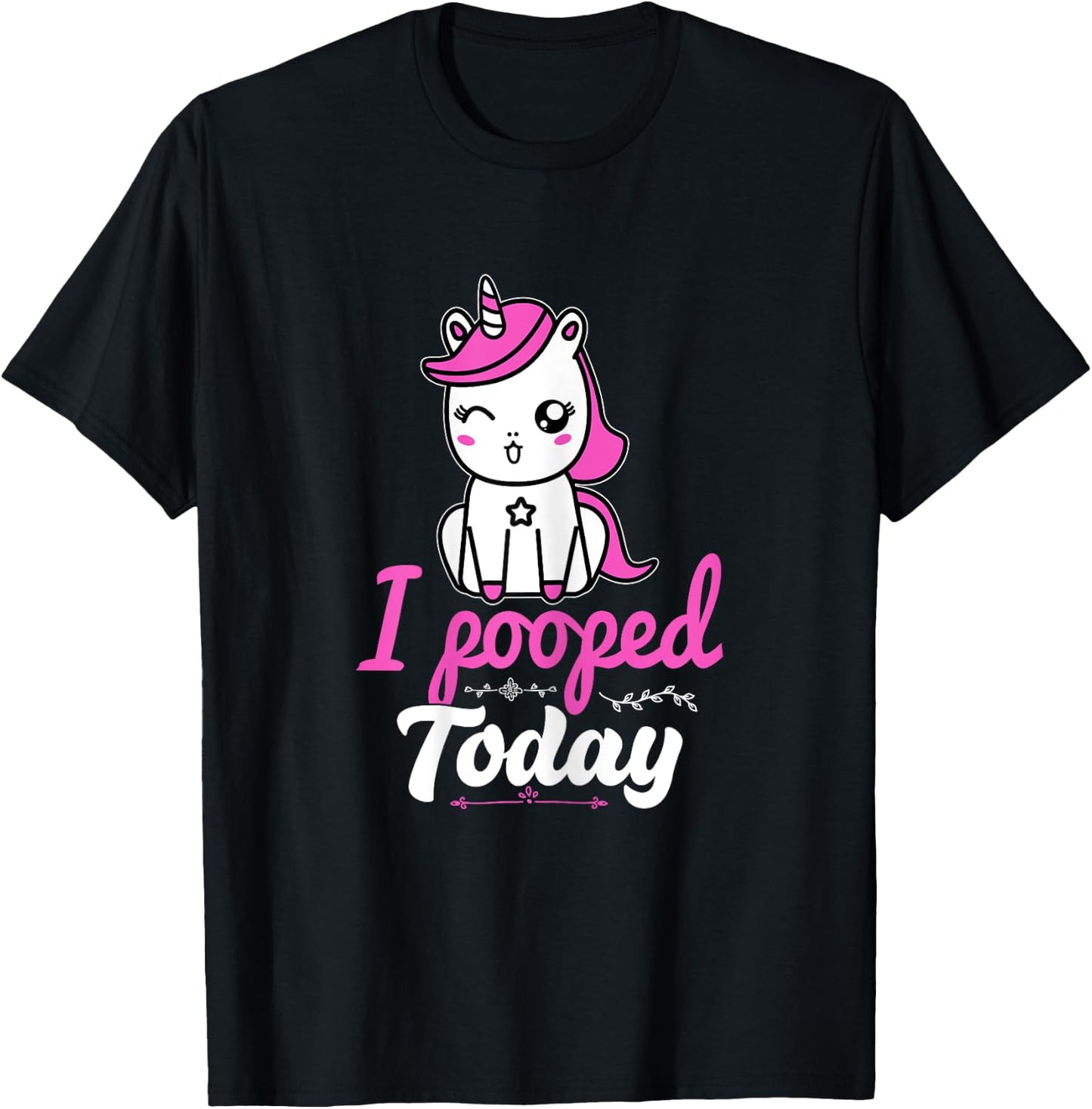 Unicorn Poop This Guy Pooped Today Sorry I Pooped Today T-Shirt - T-Shirt | Black