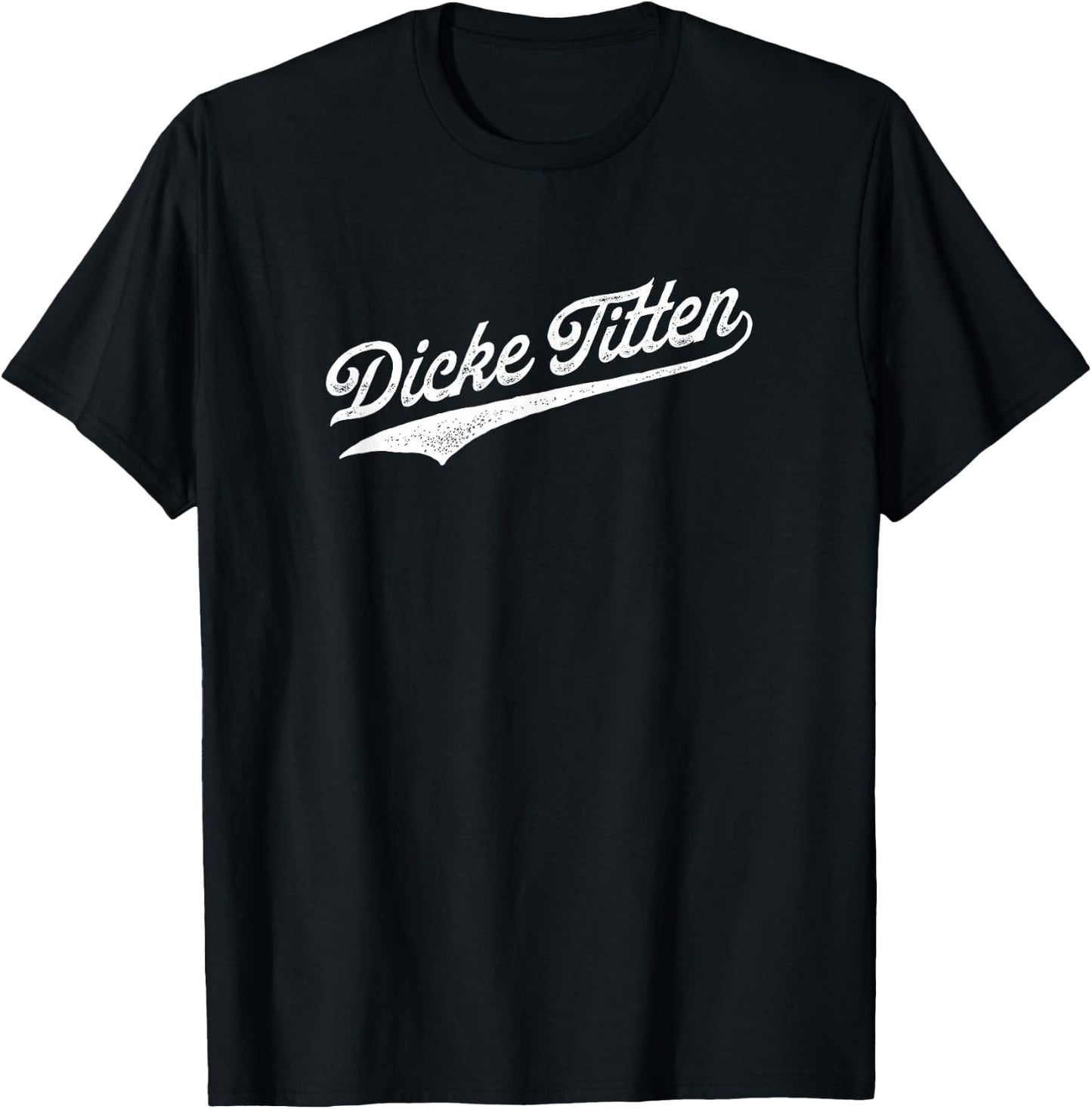 Malle Bulle Party Dickie Titen Black Modern Classic Letter Print Short Sleeve Adults Casual Golf T-Shirt - T-Shirt | Black