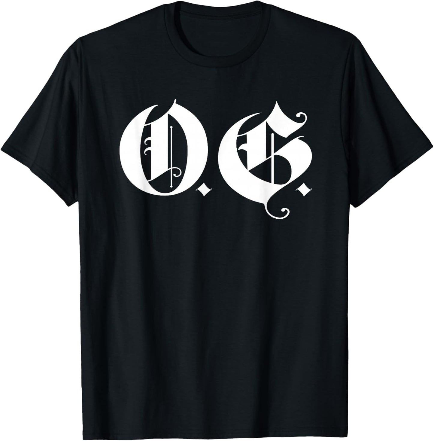 OG Original Gangster Gangsta O.G. Calligraphy Men Women T-Shirt - T-Shirt | Black