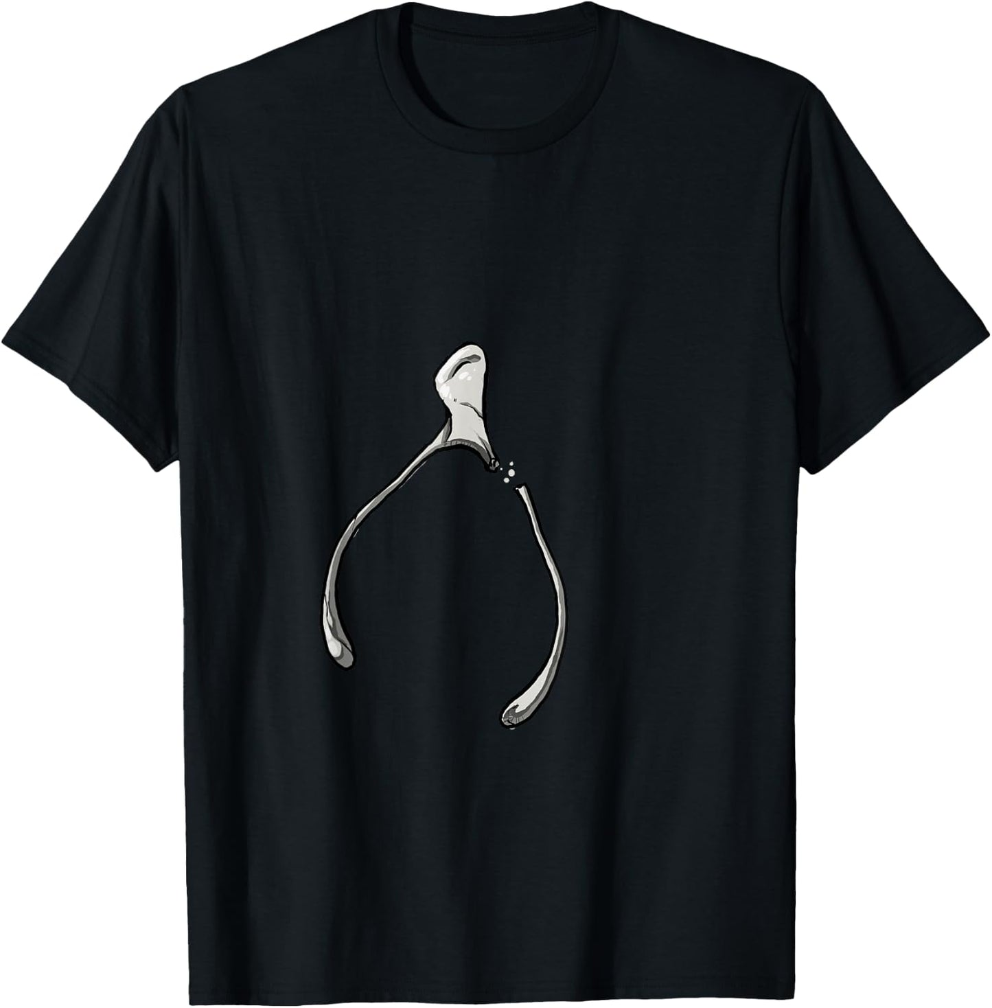 Oh, Snap! Funny Turkey Day Print Wishbone Happy Thanksgiving T-Shirt - T-Shirt | Black