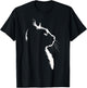 Cat Apparel Women With Cat Illustration Pet Owners T-Shirt - T-Shirt | Black