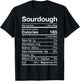 Sourdough Nutrition Facts Costume Funny Sour Dough Bread PJ T-Shirt - T-Shirt | Black