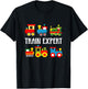 Trains Funny Boys Train Expert Kids T-Shirt - T-Shirt | Black