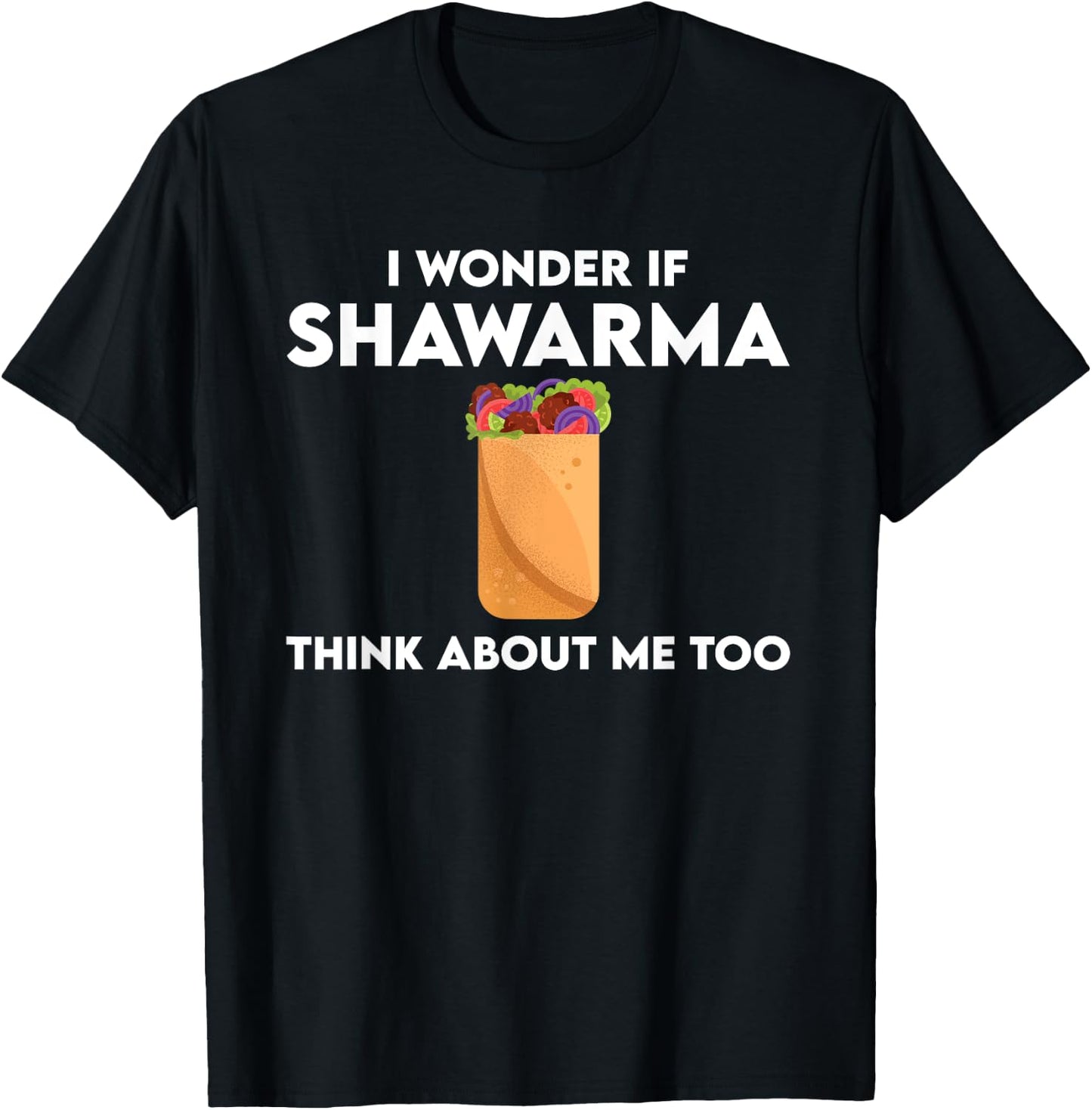 Funny Shawarma Lover Outfit Arab Kebab Dish T-Shirt - T-Shirt | Black