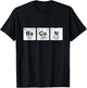 Funny Food Lover Outfit Chemistry Foodie Bacon T-Shirt - T-Shirt | Black