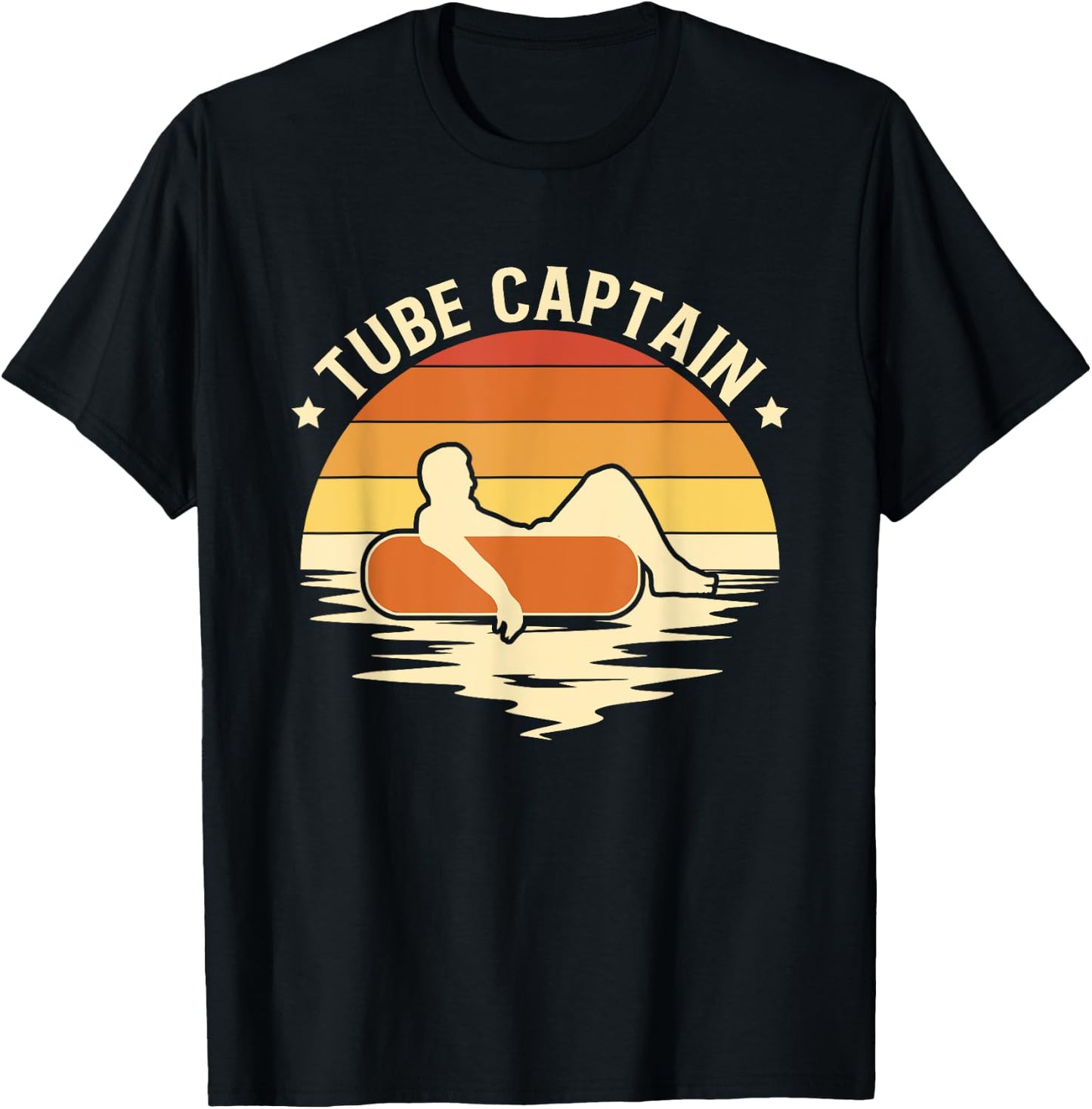 Tube Captain River Tubing Floating T-Shirt - T-Shirt | Black
