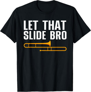 Funny Trombone Art Women Trombone Lover Trombonists T-Shirt - T-Shirt | Black