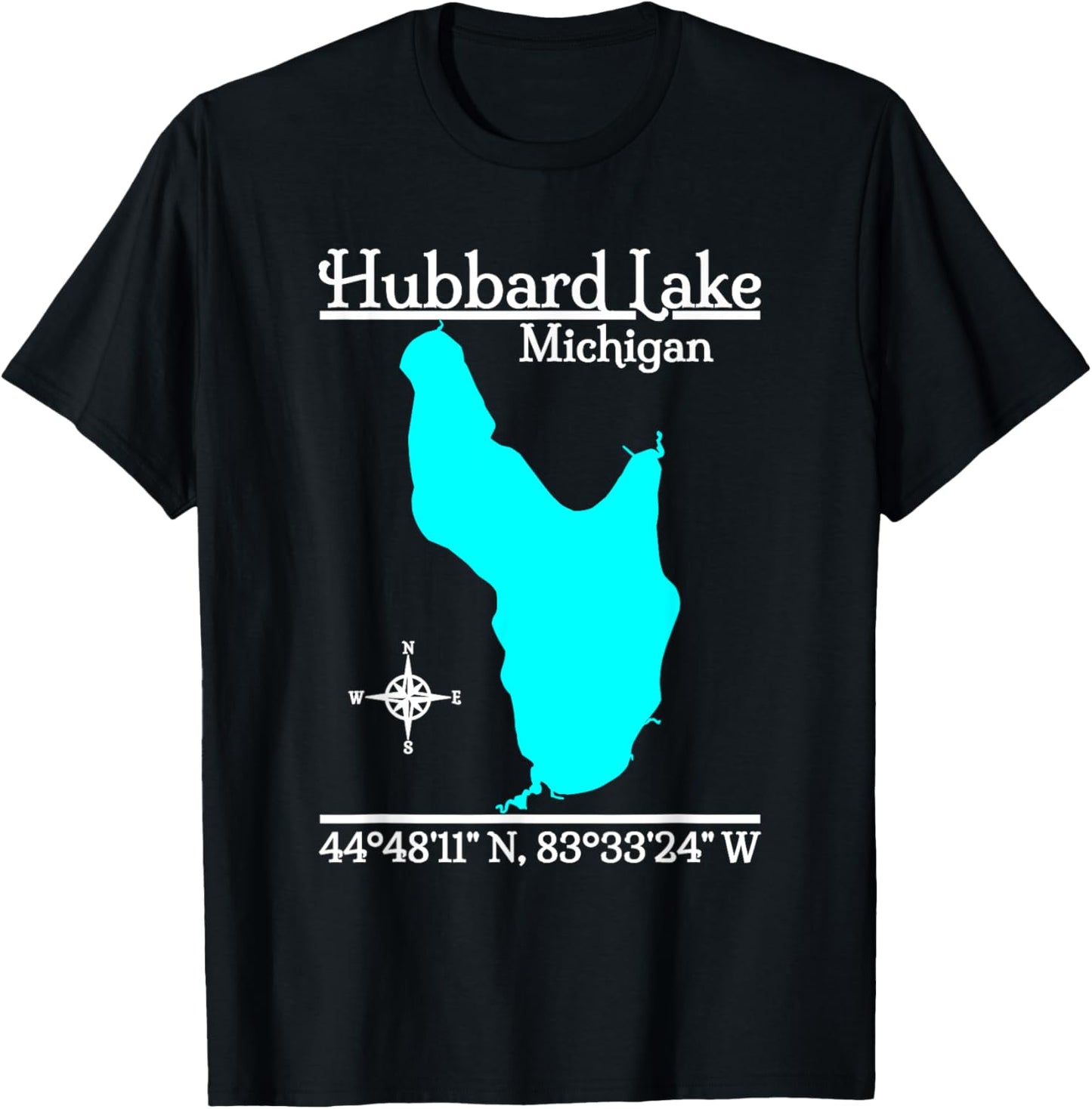 Hubbard Lake, Michigan T-Shirt - T-Shirt | Black