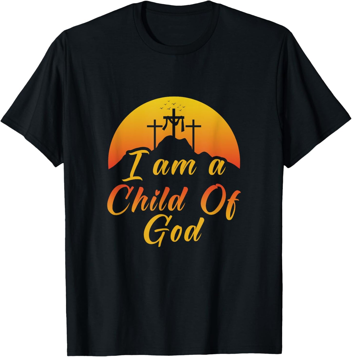 Christ Religious I am a child of god Christen T-Shirt - T-Shirt | Black