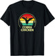 Funny Retro Vintage Cobra Chicken Goose Lover T-Shirt - T-Shirt | Black