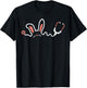 Easter Bunny Stethoscope Nurse Doctor Rabbit Scrub Top Women T-Shirt - T-Shirt | Black
