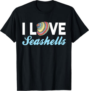 I Love Seashells T-Shirt - T-Shirt | Black