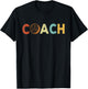 Vintage Volleyball Coach Volleyball Coaching Retro T-Shirt - T-Shirt | Black