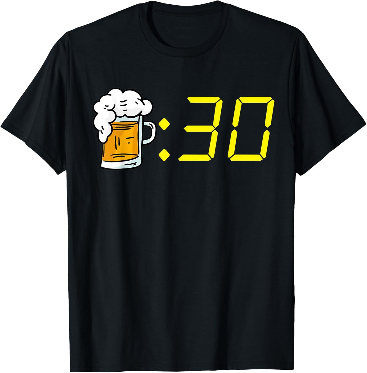 Beer 30 Funny Beer Time For Beer Drinking Men's Beer 30 T-Shirt - T-Shirt | Black