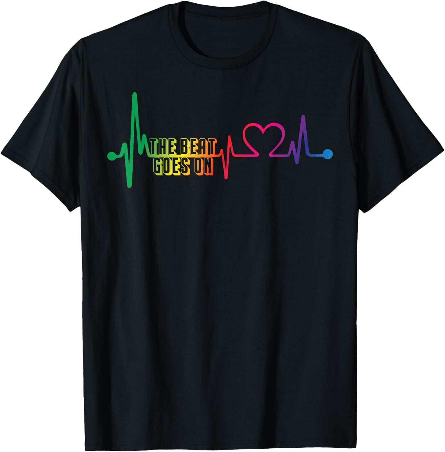 Heart Surgery Patients The Beat Goes On Open Heart Surgery T-Shirt - T-Shirt | Black