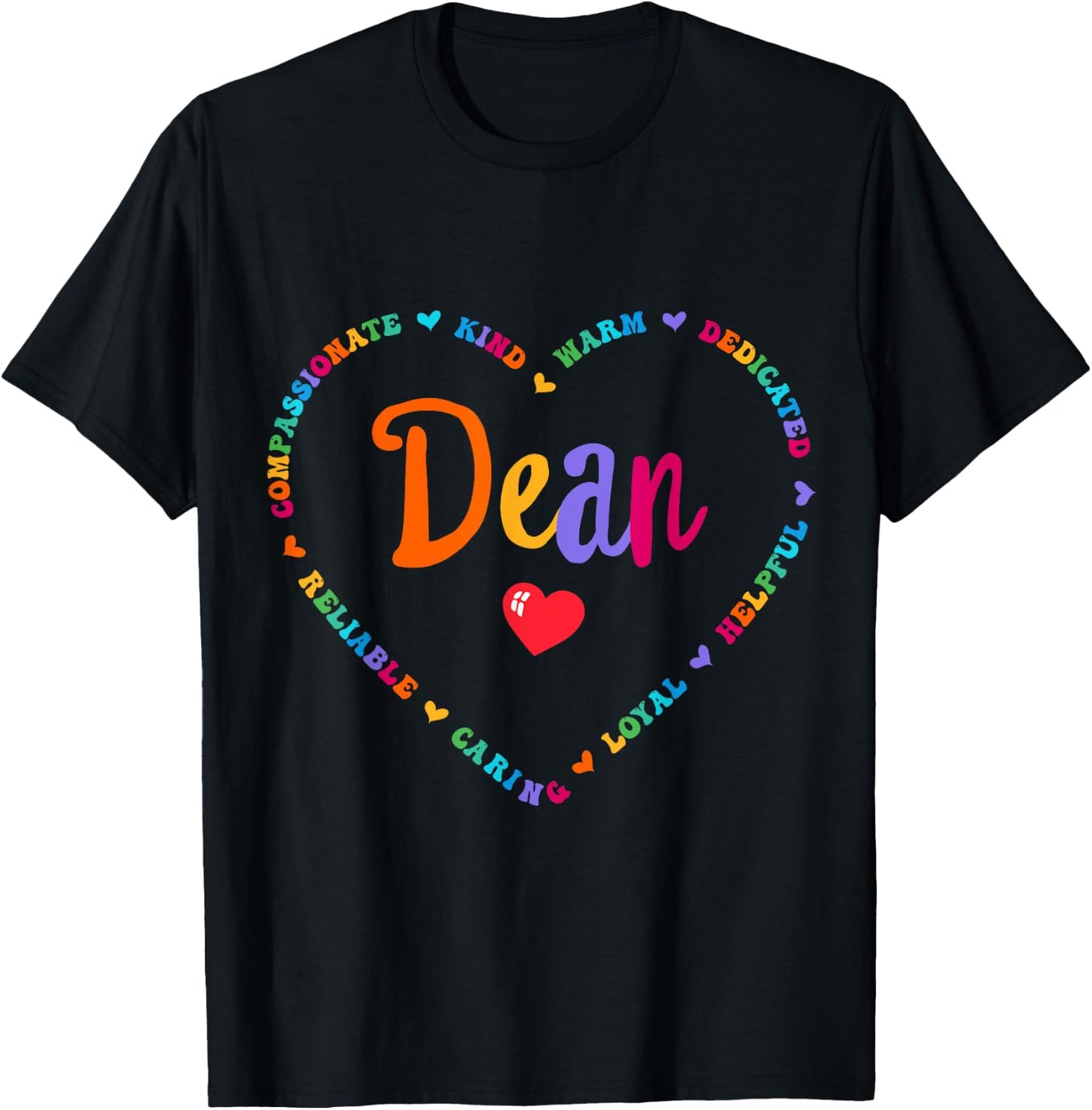 Cute Dean Appreciation Week Back to School academic admin T-Shirt - T-Shirt | Black