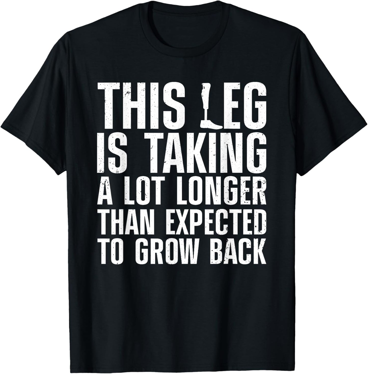 Funny Leg Amputee Design Women Amputation Survivor T-Shirt - T-Shirt | Black