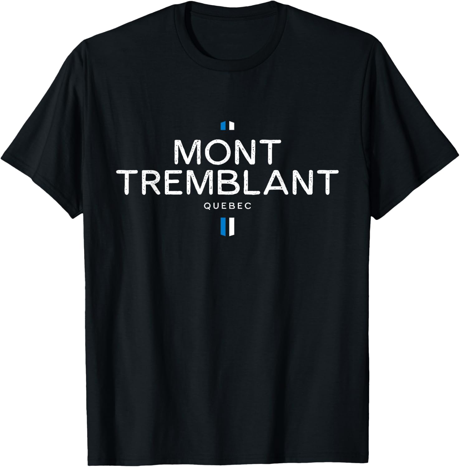 Mont Tremblant Quebec Canada Retro Vintage T-Shirt - T-Shirt | Black