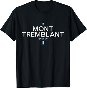 Mont Tremblant Quebec Canada Retro Vintage T-Shirt - T-Shirt | Black