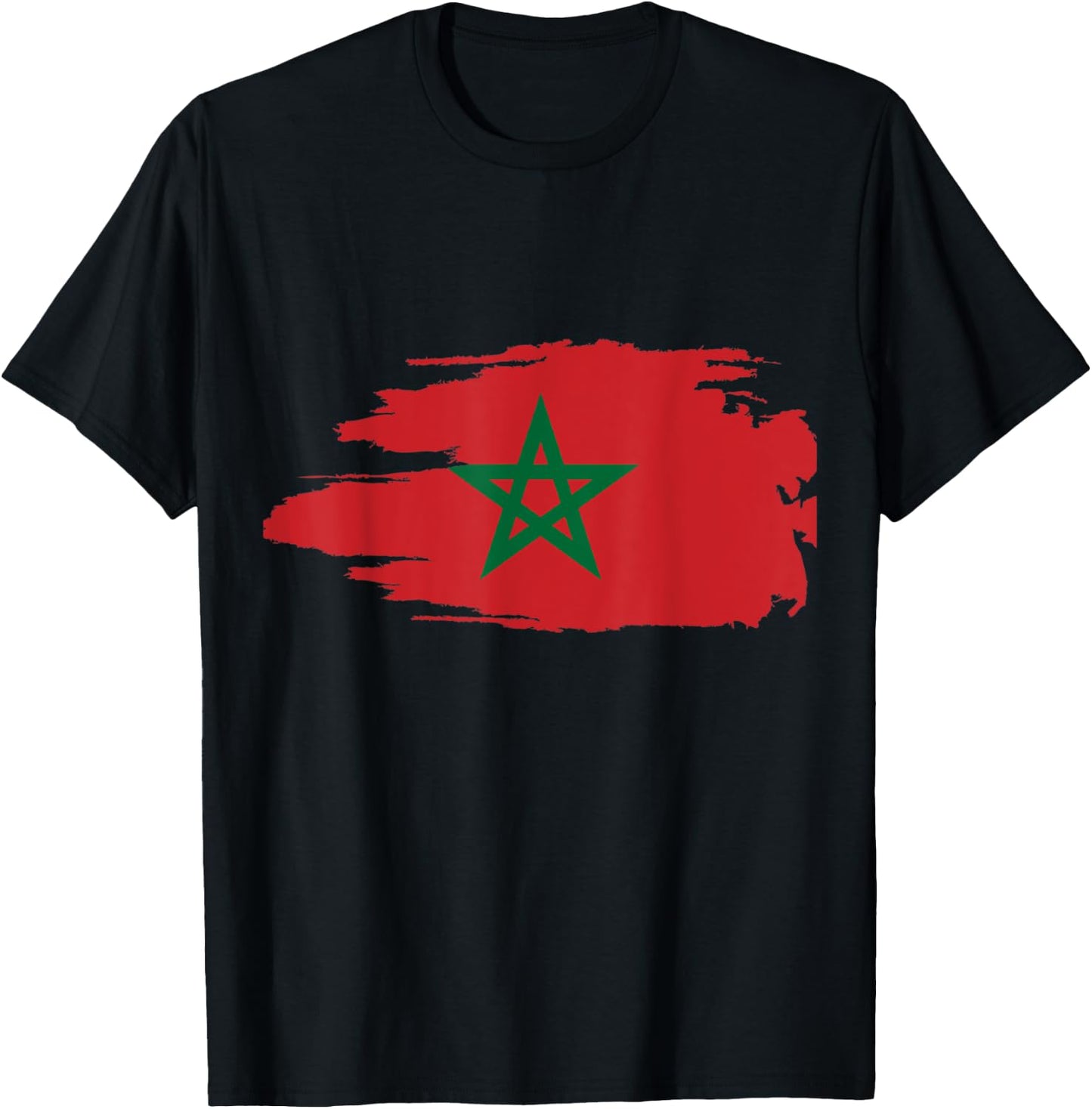 Morocco Moroccan Flag Soccer Football Lover T-Shirt - T-Shirt | Black