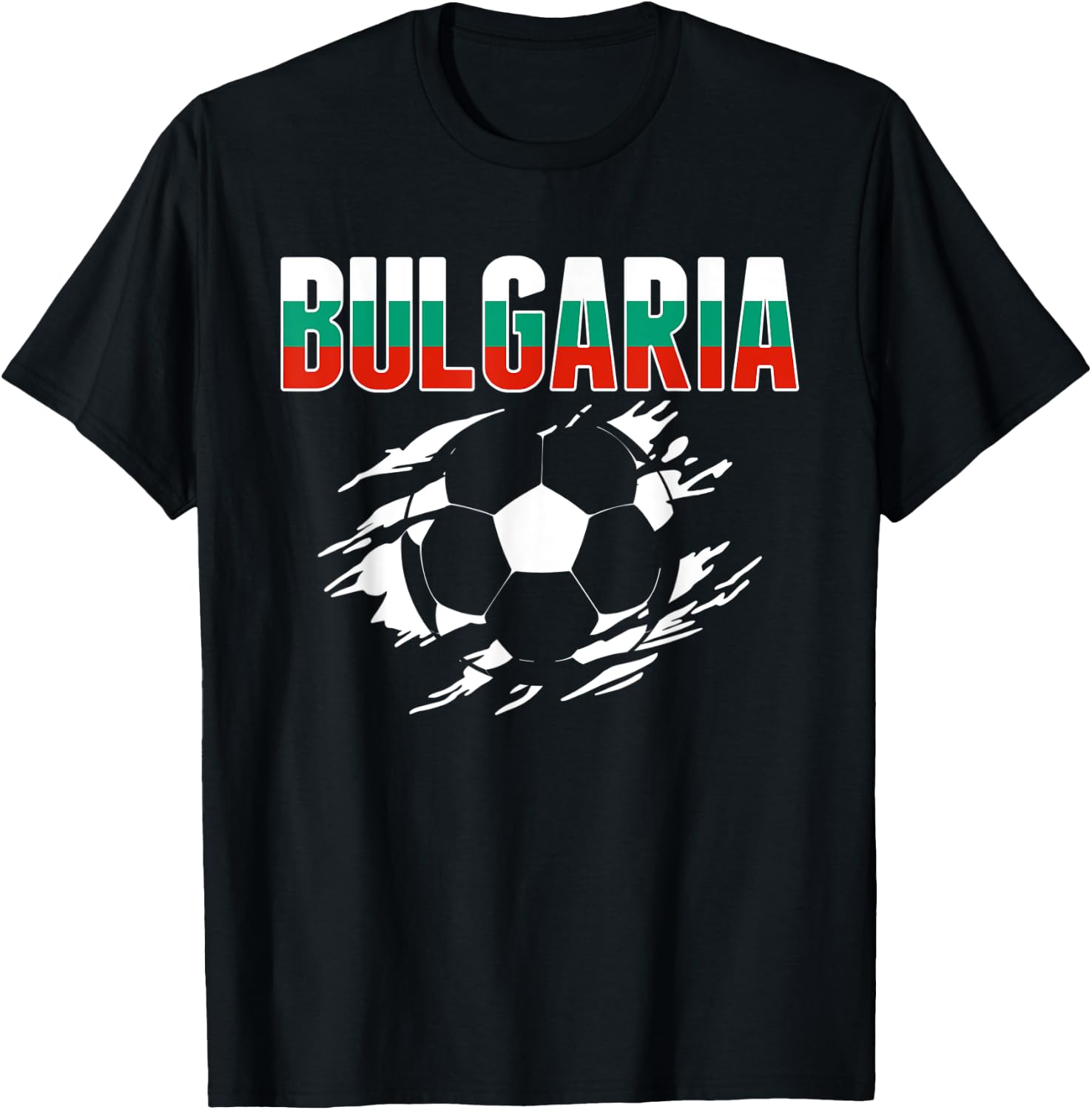 Bulgaria Soccer Lovers Jersey - Support Bulgarian Football T-Shirt - T-Shirt | Black