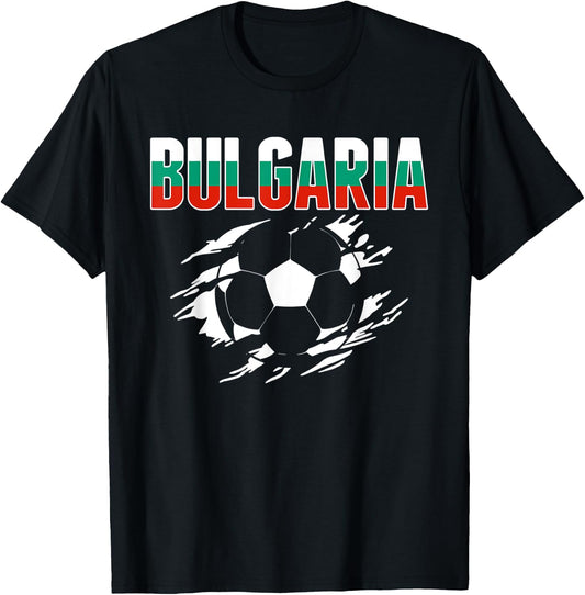 Bulgaria Soccer Lovers Jersey - Support Bulgarian Football T-Shirt - T-Shirt | Black